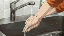 Takehisa Hinawa Wash Hands GIF - Takehisa Hinawa Wash Hands Akitaru Obi GIFs