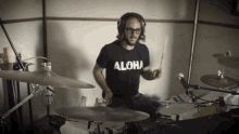 Drumming Lukas Nelson GIF