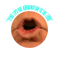 a picture of a woman 's lips with proverbs written around it