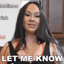 Let Me Know Mariah Milano GIF - Let Me Know Mariah Milano Dinner With Mariah GIFs