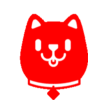 Dog Shiba Sticker - Dog Shiba Red Stickers