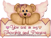 Praying You Are In My Thoughts GIF - Praying You Are In My Thoughts Bear GIFs