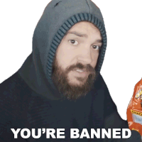 Youre Banned Trent Arant Sticker - Youre Banned Trent Arant Ttthefineprinttt Stickers