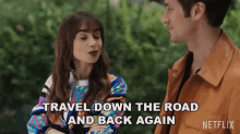Travel Down The Road And Back Again Emily Cooper GIF - Travel Down The Road And Back Again Emily Cooper Gabriel GIFs