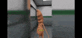 a cartoon character named james is standing in a room