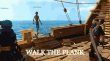 walk the plank pirate shark shark infested