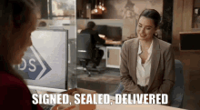Signed Sealed Delivered Sweet As Pie GIF - Signed Sealed Delivered Sweet As Pie Rhiannon Fish GIFs