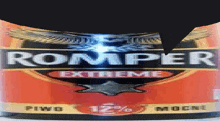 a close up of a romper extreme label