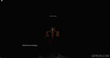 a gif from gifrun.com shows a roblox character with a crown on his head