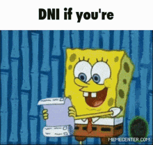 Dni Spongebob Meme GIF - Dni Spongebob Meme Do Not Interact GIFs