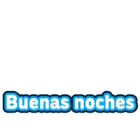 a sticker that says " buenas noches " with a crescent moon