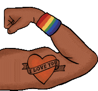 I Love You Pride Sticker