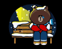 Brown Out In The Cold GIF - Brown Cony Cold GIFs