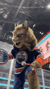 Edmonton Oilers Hunter The Lynx GIF