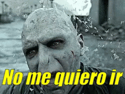 Voldemort Desintegrandose / No Me Quiero Ir Señor Stark GIF - No Me Quiero  Ir Senor Stark Voldemort - Discover & Share GIFs