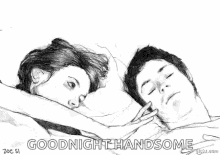 Good Night Handsome Couple GIF