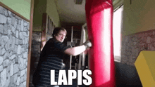 Bag Punching GIF - Bag Punching Lapis GIFs