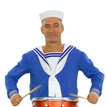 Playing The Drums Anthony Wiggle Sticker - Playing The Drums Anthony Wiggle The Wiggles Stickers