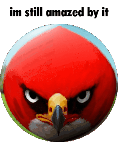 Im Still Amazed By It Angry Birds Sticker - Im Still Amazed By It Angry Birds Beautiful Stickers