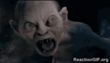 Gollum Scream GIF - Gollum Scream Mason GIFs