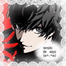 rensito de sayo is written on a picture of a man