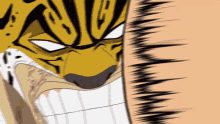 one piece anime leopard taking damage lucci