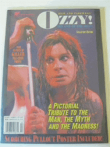 ozzy osbourne on the cover of ozzy magazine