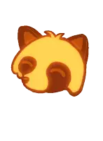 a cartoon drawing of a cat 's face with its eyes closed