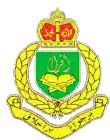 a green and yellow emblem with a crown and a book on it