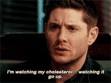 Jensen Ackles Supernatural GIF - Jensen Ackles Supernatural Im Whatching My Cholesterol GIFs