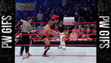 a picture of a wrestling match with the words pw gifs below it
