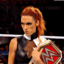 Becky Lynch Raw Womens Champion GIF - Becky Lynch Raw Womens Champion Serious GIFs