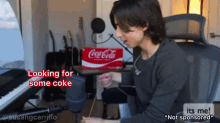 Aidan Gallagher Coke GIF - Aidan Gallagher Coke Looking For Some Coke GIFs