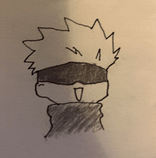 a black and white drawing of a person 's face with the letter v on it