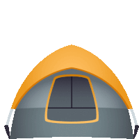 Tent Travel Sticker - Tent Travel Joypixels Stickers