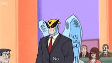 No Harvey Birdman GIF - No Harvey Birdman Harvey Birdman Attorney At Law GIFs