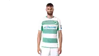 a man with a beard wears a green and white jersey that says personal hofmann