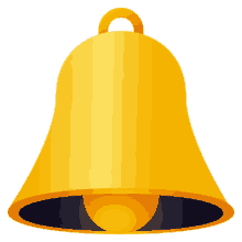 yellow bell symbols joypixels liberty bell ringer