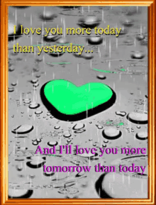 4ever and always raindrops heart love