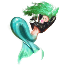 mermaid racing daytona mermay green hair