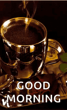 Good Morning My Love Cup GIF - Good Morning My Love Cup Aroma GIFs