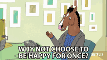 Why Not Choose To Be Happy For Once Will Arnett GIF