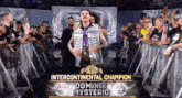 dominik mysterio is the intercontinental champion in the ring