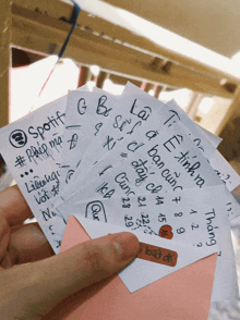 a person is holding a bunch of sticky notes with one that says ' spotify ' on it