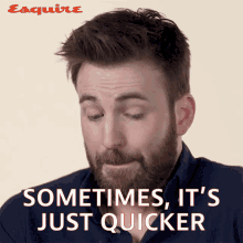 Sometimes Its Just Quicker Chris Evans GIF - Sometimes Its Just Quicker Chris Evans Esquire GIFs