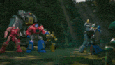 a group of transformers including optimus prime bumblebee and others