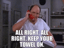 Keep Your Towel On Seinfeld GIF - Keep Your Towel On Seinfeld Keep Your Towel On GIFs