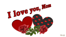 a card that says i love you mom