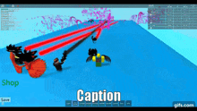 a screenshot of a video game with the caption caption on it