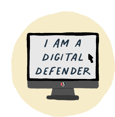I Am A Digital Defender Volunteer Sticker - I Am A Digital Defender Volunteer Volunteering Stickers